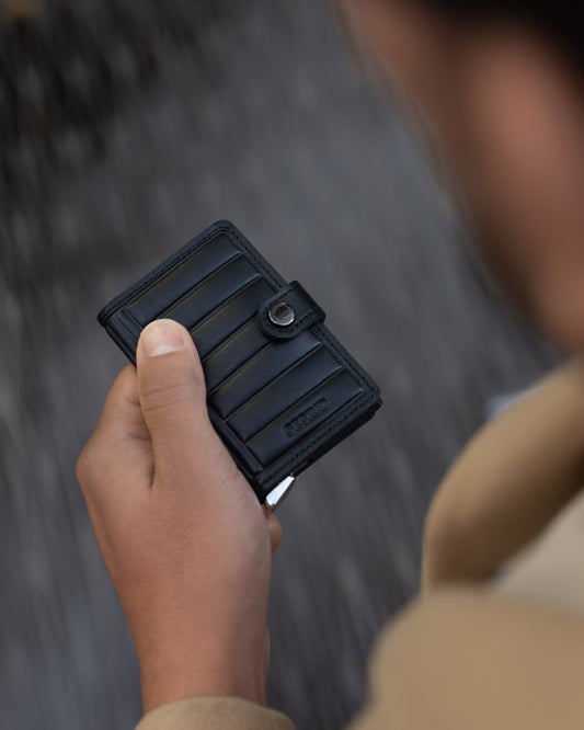 Secrid Premium Miniwallet Emboss Lines Black