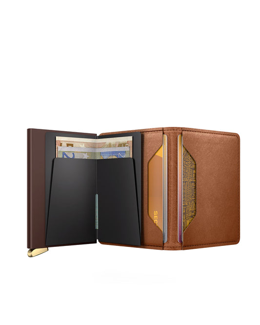 Secrid Premium Slimwallet+ Emboss Lines Cognac