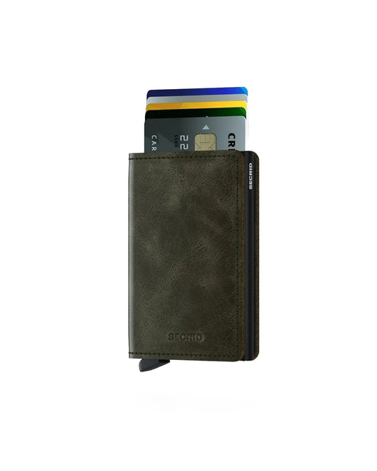 Secrid Slimwallet Vintage Olive Black