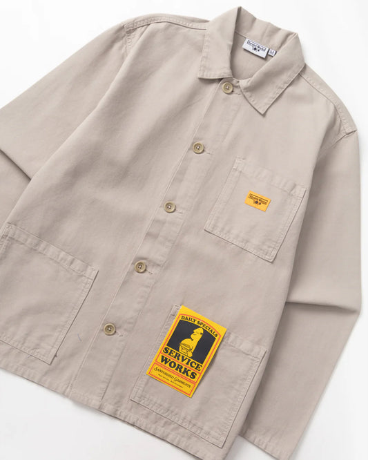 Service Works Classic Canvas Chore Shirt Stone