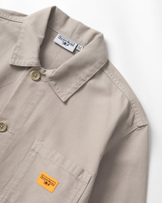 Service Works Classic Canvas Chore Shirt Stone
