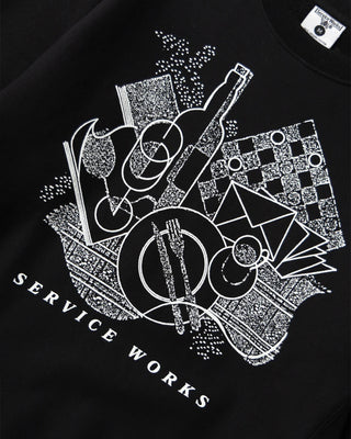 Service Works Frequent Flyer Crewneck Black