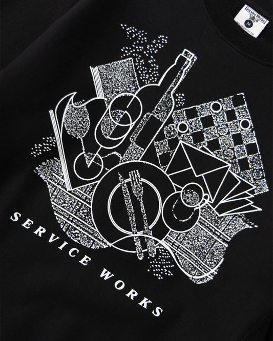 Service Works Frequent Flyer Crewneck Black