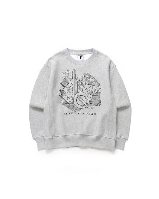 Service Works Frequent Flyer Crewneck Heather Grey