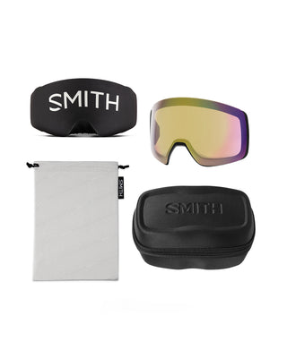Smith 4D MAG XL Black Chromapop Sun Red Mirror + Chromapop Storm Yellow Flash