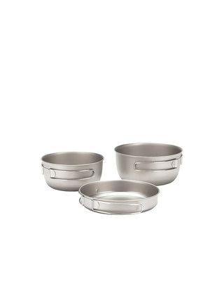 Snow Peak 3 Piece Titanium Cookset