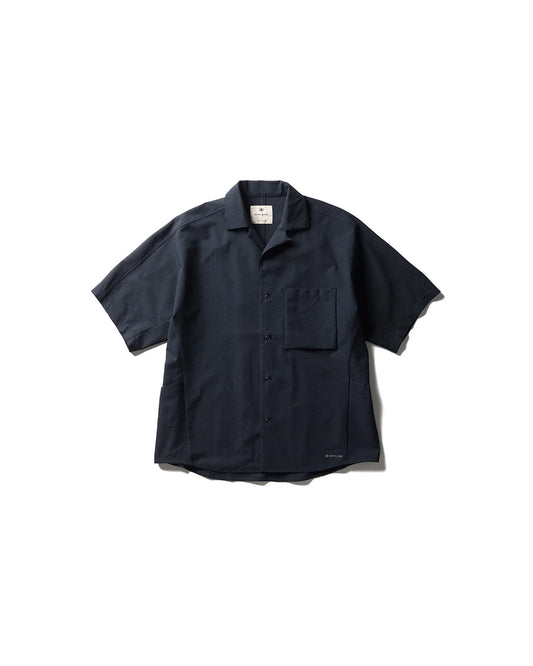 Snow Peak Airo Short Sleeve Shirt Black front