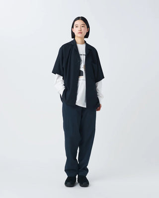 Snow Peak Airo Short Sleeve Shirt Black model 2