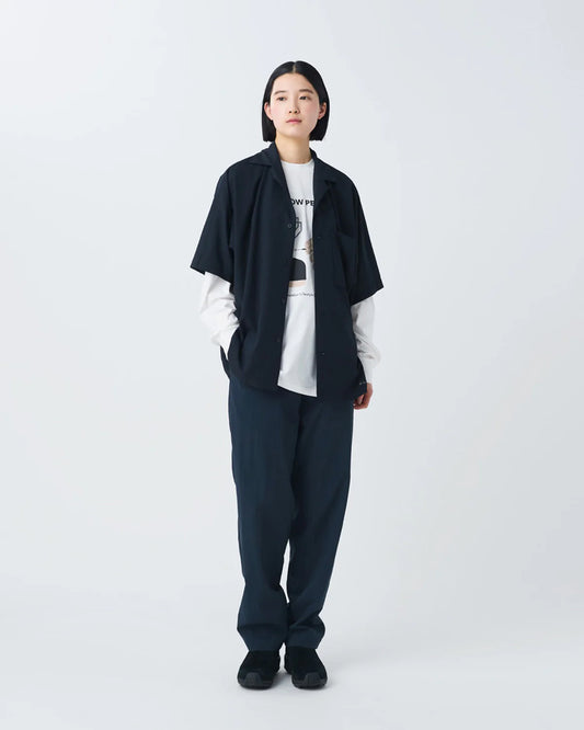 Snow Peak Airo Short Sleeve Shirt Black model 2