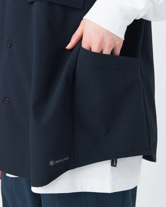 Snow Peak Airo Short Sleeve Shirt Black detail 1
