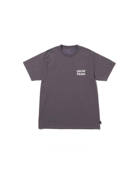 Snow Peak Camping Graphic T-Shirt Charcoal front