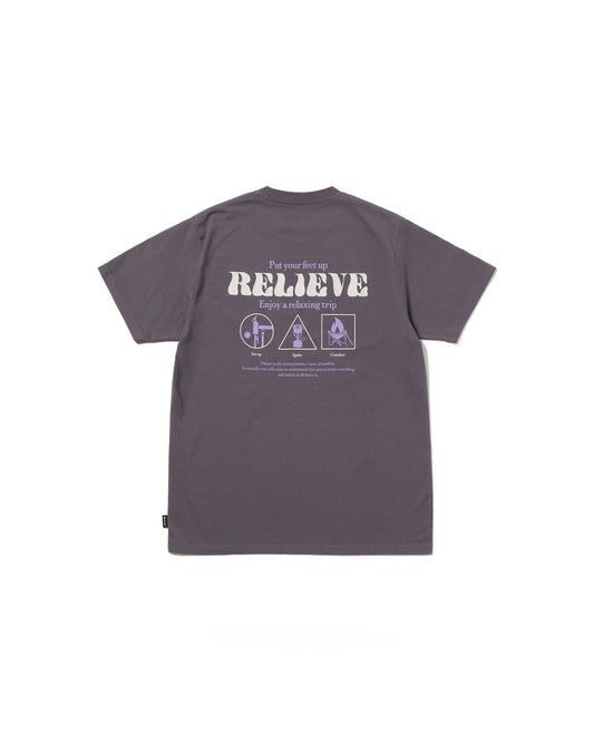 Snow Peak Camping Graphic T-Shirt Charcoal back