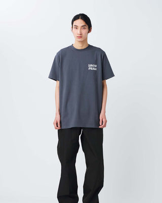 Snow Peak Camping Graphic T-Shirt Charcoal front model