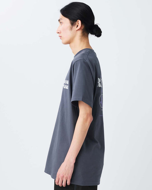 Snow Peak Camping Graphic T-Shirt Charcoal model side