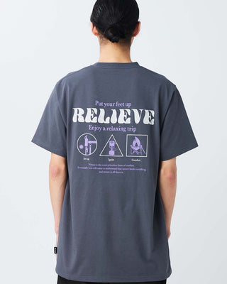 Snow Peak Camping Graphic T-Shirt Charcoal mode back
