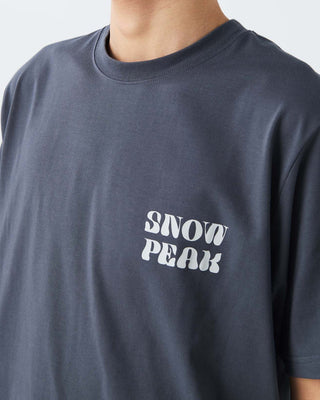 Snow Peak Camping Graphic T-Shirt Charcoal detail 2