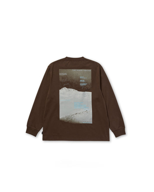 Snow Peak Campscape L/S T-Shirt Brown