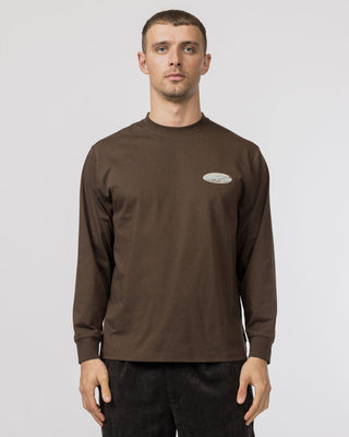 Snow Peak Campscape L/S T-Shirt Brown
