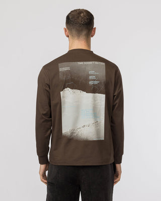 Snow Peak Campscape L/S T-Shirt Brown