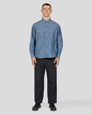 Snow Peak Chambray Work Shirt Blue