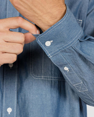 Snow Peak Chambray Work Shirt Blue