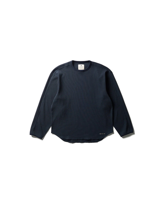 Snow Peak Dry Waffle L/S T-Shirt Dark Navy