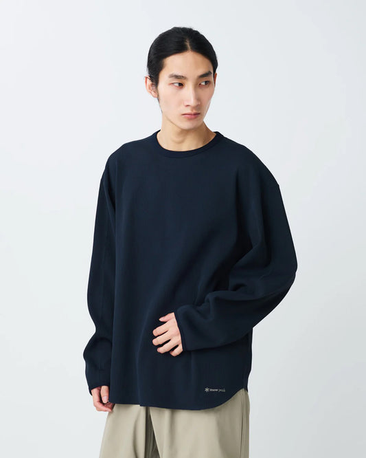 Snow Peak Dry Waffle L/S T-Shirt Dark Navy
