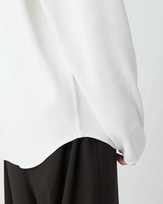 Snow Peak Dry Waffle L/S T-Shirt Off White