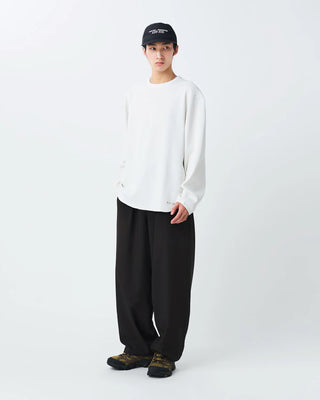 Snow Peak Dry Waffle L/S T-Shirt Off White
