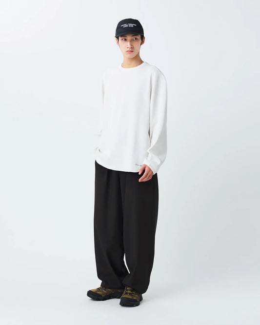 Snow Peak Dry Waffle L/S T-Shirt Off White