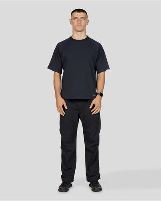 Snow Peak Dry Waffle T-Shirt Dark Navy model 2