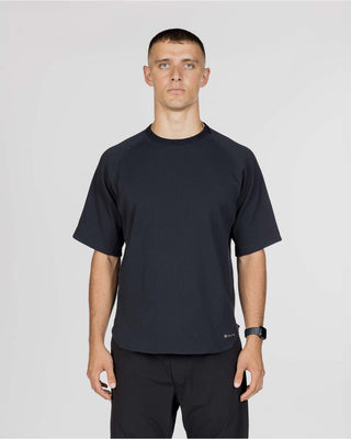 Snow Peak Dry Waffle T-Shirt Dark Navy model 1