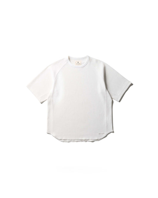 Snow Peak Dry Waffle T-Shirt Off White front