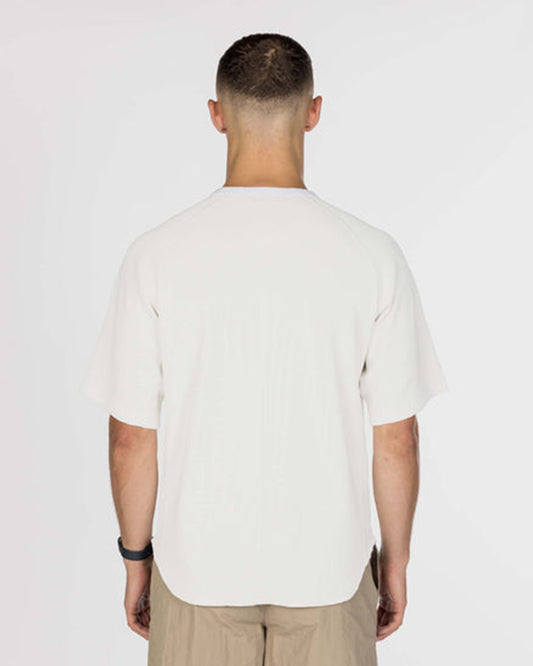 Snow Peak Dry Waffle T-Shirt Off White model back