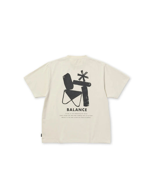 Snow Peak Elemental Balance T-Shirt Ivory