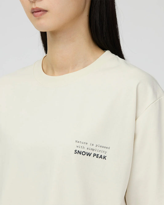 Snow Peak Elemental Balance T-Shirt Ivory