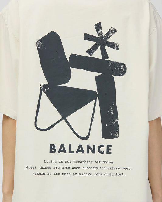 Snow Peak Elemental Balance T-Shirt Ivory