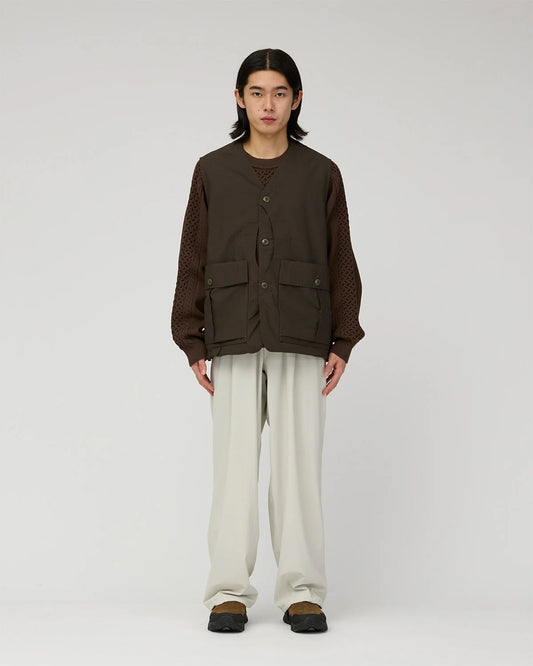 Snow Peak Hybrid TAKIBI Vest Dark Brown
