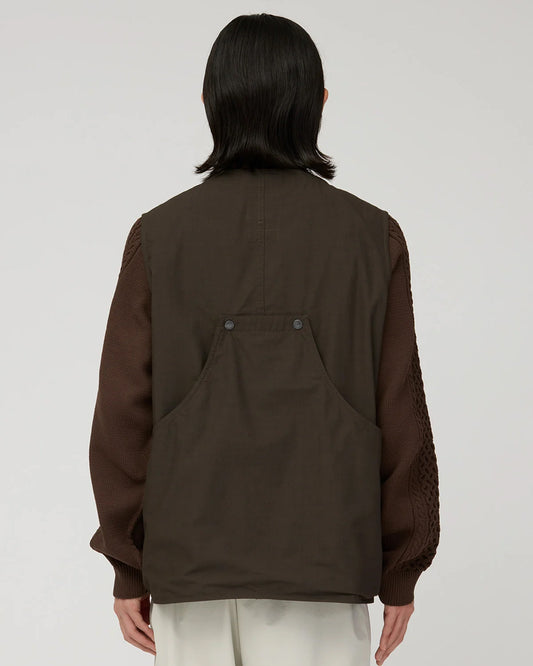 Snow Peak Hybrid TAKIBI Vest Dark Brown