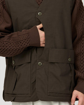 Snow Peak Hybrid TAKIBI Vest Dark Brown