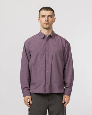 Snow Peak KASURI Ripstop Shirt Dark Purple