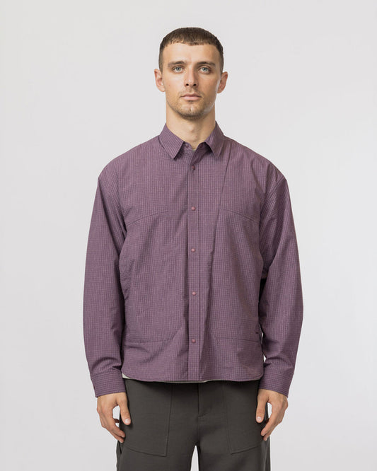 Snow Peak KASURI Ripstop Shirt Dark Purple