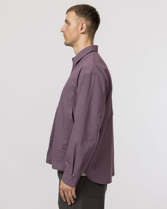 Snow Peak KASURI Ripstop Shirt Dark Purple