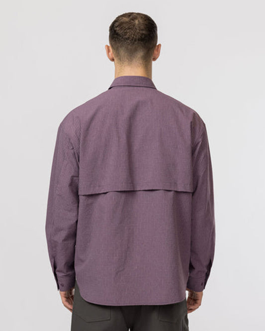 Snow Peak KASURI Ripstop Shirt Dark Purple