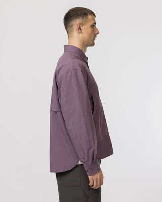 Snow Peak KASURI Ripstop Shirt Dark Purple