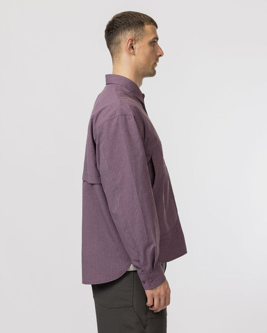 Snow Peak KASURI Ripstop Shirt Dark Purple