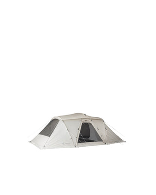 Snow Peak Land Nest Shelter in Ivory Tent open 4