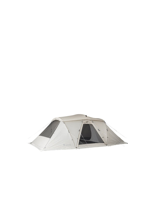 Snow Peak Land Nest Shelter in Ivory Tent open 4