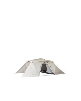 Snow Peak Land Nest Shelter in Ivory Tent open 3