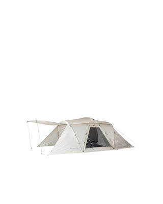 Snow Peak Land Nest Shelter in Ivory Tent open 2